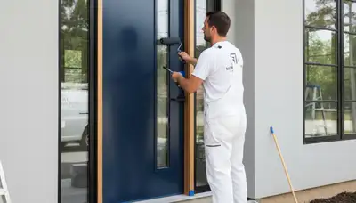 Professional door painting service in Fresno, CA with durable exterior and interior finishes