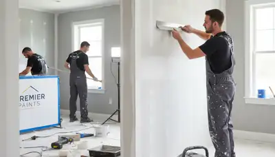 Professional drywall repair and wall painting in Fresno, CA home interior by local experts