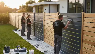 Professional fence painting in Fresno, CA with durable finishes for sun and dust protection