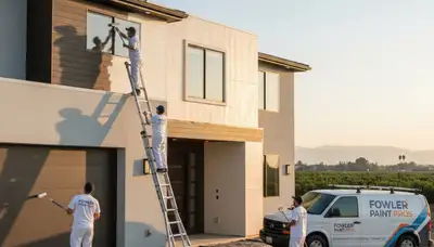 Fresno, CA house painters providing professional interior and exterior painting services