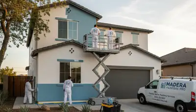 Professional house painters in Fresno CA providing expert residential exterior painting services