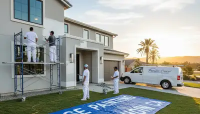 Professional house painters in Fresno CA providing expert exterior and interior painting services
