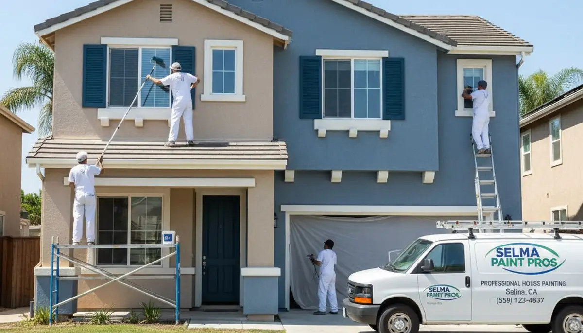 Professional house painters in Fresno CA providing exterior and interior home painting services