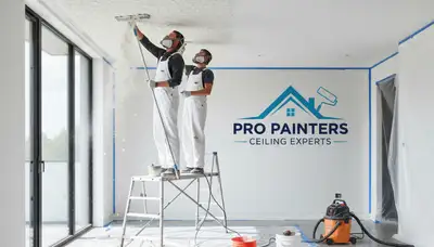 Professional popcorn ceiling removal by house painters in Fresno, CA for smooth modern ceilings