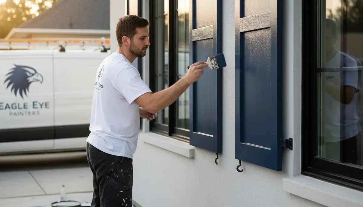 Professional shutter painting in Fresno, CA restoring curb appeal with durable, sun-resistant finishes