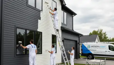 Professional siding painting on Fresno, CA home exterior for sun‑resistant, durable finish